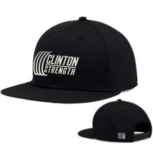 Clinton Strength The Game Perforated GameChanger Snapback Cap – Black