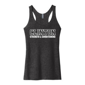 Clinton Strength Next Level Triblend Racerback Tank-Vintage Black