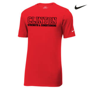 Clinton Strength Nike Dri-FIT Cotton/Poly Tee Men-University Red