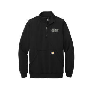 Clinton Strength Carhartt Midweight 1/4-Zip Mock Neck Sweatshirt-Black