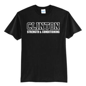 Clinton Strength Unisx Short Sleeve Tee-Black