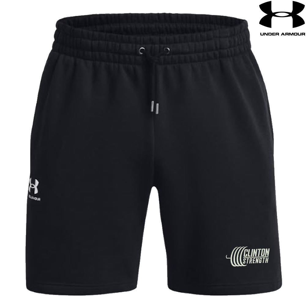 Clinton Strength Under Armour UA ICON 7.5" Fleece Shorts-Black