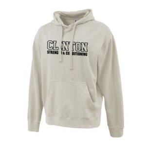 Clinton Strength Vintage 9oz cotton fleece hooded sweatshirt Unisex-Vintage Natural