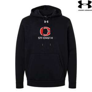 Clinton Strength Under Armour Men’s Team Icon Fleece Hoodie-Black/White