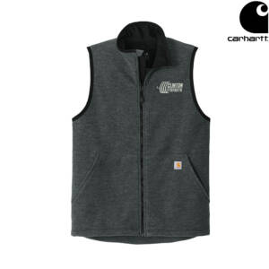 Clinton Strength Carhartt Men Textured Fleece Vest-Carbon Heather