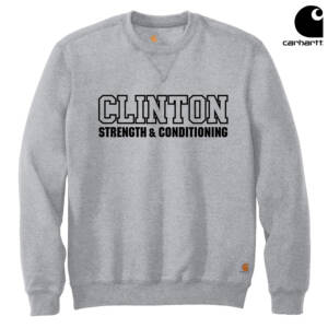 Clinton Strength Carhartt Men Midweight Crewneck Sweatshirt-Heather Grey