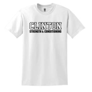 Clinton Strength Unisex Short Sleeve Tee – White