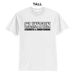 Clinton Strength Tall Short Sleeve T Shirts – White