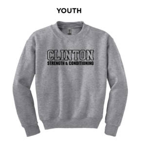 Clinton Strength Youth Crewneck Sweatshirt -Sport Grey