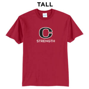 Clinton Strength  Tall Core Blend short Sleeve T Shirts – RED
