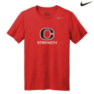Clinton Strength Nike Legend short sleeve performance Tee-University Red