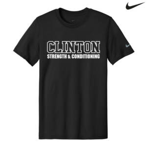 Clinton Strength Nike Swoosh Men Sleeve rLegend Tee – Black
