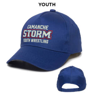 Storm Youth Wrestling Outdoor Cap YOUTH Adjustable Cap – royal