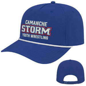 Storm Youth Wrestling ICON performance rope golf cap – RoyalWhite