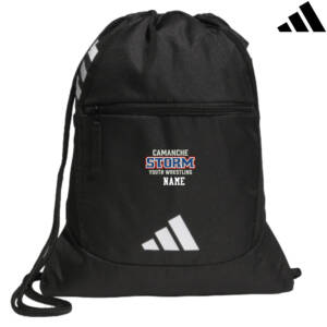Storm Youth Wrestling Adidas Stadium Sackpack cinch bag Black