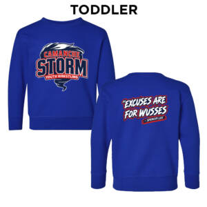 Storm Youth Wrestling Rabbit Skins Toddler Juvy Crewneck Sweatshirt 2T – Royal