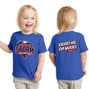 Storm Youth Wrestling Rabbit Skins Fine Jersey Toddler T Shirt – royal