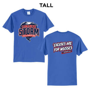 Storm Youth Wrestling  Tall Core Blend short Sleeve T Shirts – royal