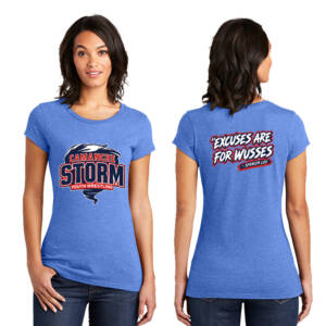 Storm Youth Wrestling District  Women’s Fitted Very Important Tee  – HeatherRoyal