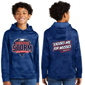Storm Youth Wrestling Sport Tek Sport Wick CamoHex YOUH Fleece Hooded Pullover – TrueRoyal