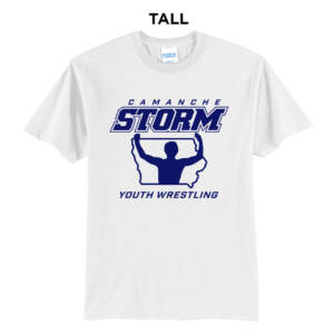 Storm Youth Wrestling Tall Short Sleeve T Shirts – White