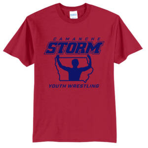 Storm Youth Wrestling Unisex Short Sleeve T Shirt – RED