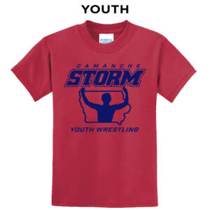 Storm Youth Wrestling Youth Short Sleeve T Shirt – RED