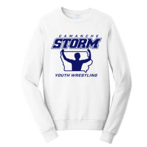 Storm Youth Wrestling Unisex Fan Favorite Crew Sweatshirt – White