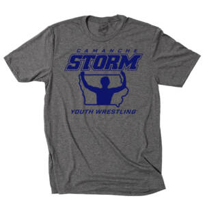 Storm Youth Wrestling Unisex District Perfect Tri blend Crew Tee – GREYFrost