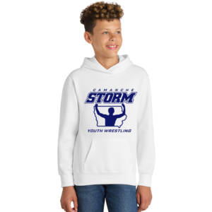 Storm Youth Wrestling  Youth Fan Favorite Hooded Sweatshirt – White