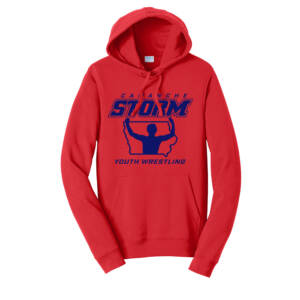 Storm Youth Wrestling Unisex Fan Favorite Fleece Pullover Hooded Sweatshirt – BrightRed
