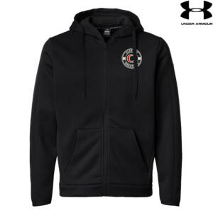 Queens Wrestling Under Armour Armour Fleece Pro Full zip Hoodie-Black