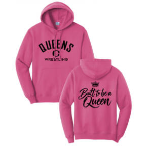 Queens Wrestling Unisex Classic Core weight Cozy Pullover Hooded Sweatshirt-Sangria