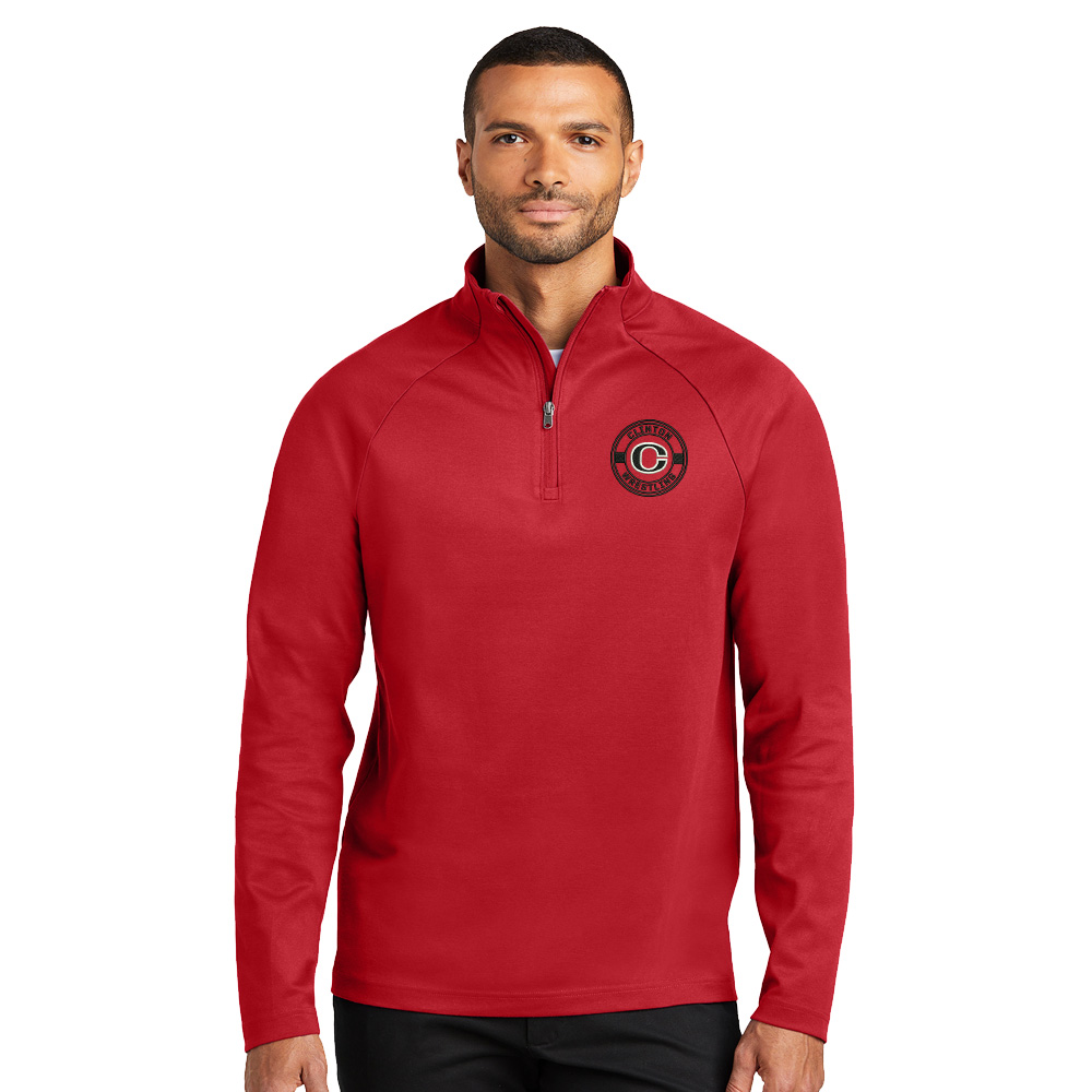 Queens Wrestling Port Authority C-FREE Cypress 1/4-Zip pullover Men-Rich Red