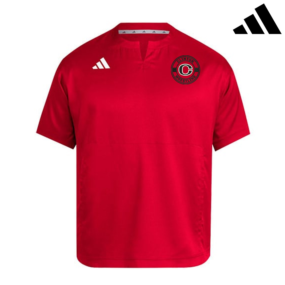 Queens Wrestling Adidas Adizero Dugout Cage Jacet - POWER RED (3xs-xl)