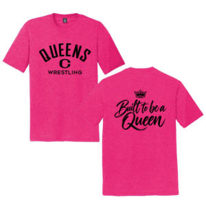 Queens Wrestling Unisex Premium Short Sleeve Tee-Fuchsia Frost