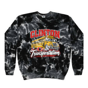CCSD Transportation Colortone Unisex Tie Dyed Fleece Crewneck Sweatshirt – MultiBlack