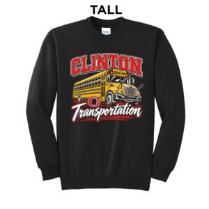 CCSD Transportation Port & Co TALL Ultimate Crewneck Sweatshirts – Black