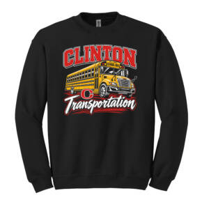 CCSD Transportation Unisex Fleece Crewneck Sweatshirt- Black