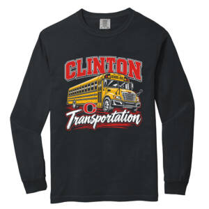 CCSD Transportation Comfort Colors Unisex Heavyweight Ring Spun Long Sleeve Tee – Black