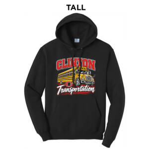 CCSD Transportation TALL Classic Pullover Hooded Sweatshirt – JetBlack