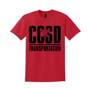 CCSD Transportation Unisex Short Sleeve Tee- RED