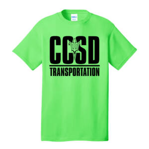CCSD Transportation Unisex Short Sleeve Tee – NeonGreen