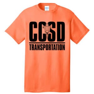 CCSD Transportation Unisex Short Sleeve Tee – NeonORANGE