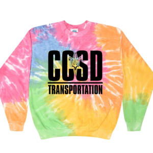 CCSD Transportation Colortone Unisex Tie Dyed Fleece Crewneck Sweatshirt – Eternity