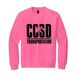 CCSD Transportation Unisex Crewneck Sweatshirt  – SafetyPink