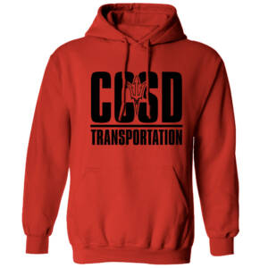 CCSD Transportation Unisex Blend Hooded Sweatshirt – RED