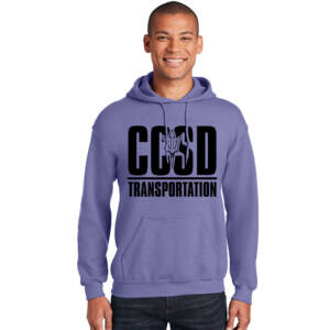 CCSD Transportation Unisex Blend Hooded Sweatshirt – Violet