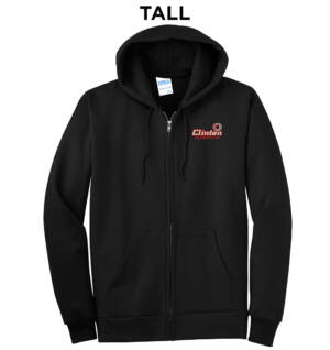 CCSD Transportation Tall Ultimate Full Zip Hoodie-Black