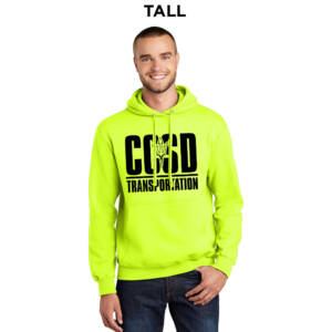CCSD Transportation Tall Ultimate Pullover Hooded Sweatshirt-Safety Green